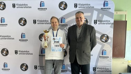 Silvestras Armonaitis ir varžybų teisėjas NA Giedrius Jankus